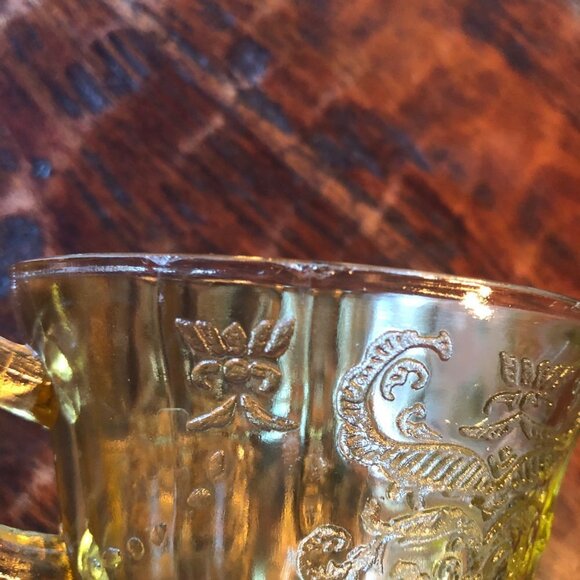 Federal Madrid Yellow Depression Glass Sugar Bowl - Picture 5 of 10